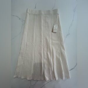 Cyrus Cream A-Line Skirt